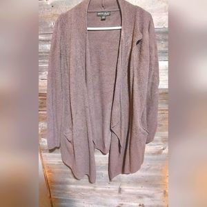 Barefoot dreams, cozy chic life. extra large mocha waterfall front cardigan